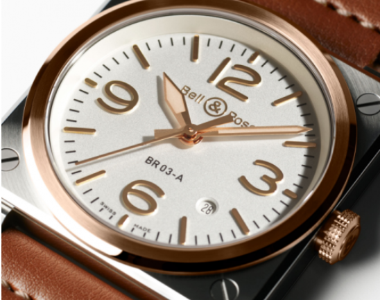 Bell & RossRʿl(f)ƷBR 03 White Steel & Gold